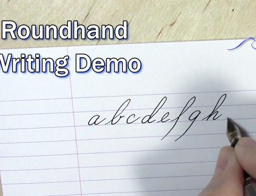 CJCS Video: CJ Roundhand Writing Demo